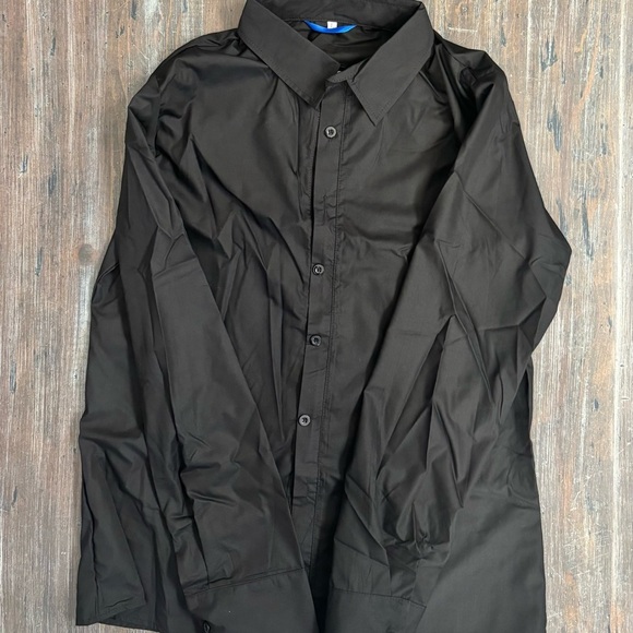 NWOT Black and White Large Classic Black Button-Up/Zipper 2 Shirt Bundle Large - Picture 1 of 7